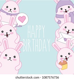 kawaii cartoon concept