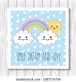 kawaii cartoon concept