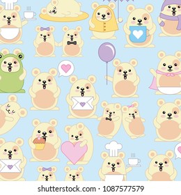kawaii cartoon concept