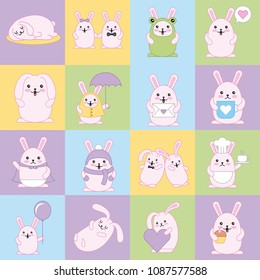 kawaii cartoon concept