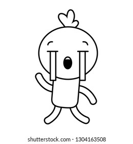 kawaii cartoon doll character