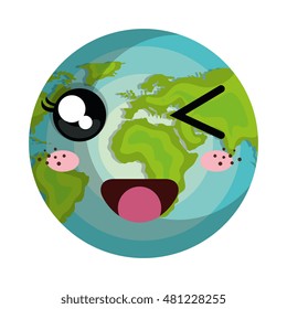kawaii cartoon face