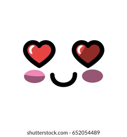 kawaii cartoon face