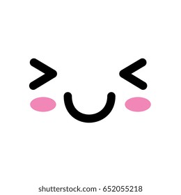 kawaii cartoon face
