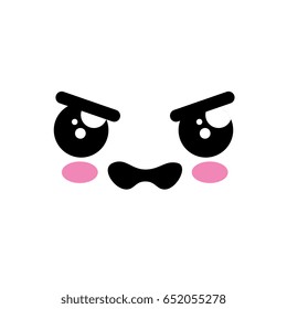 kawaii cartoon face