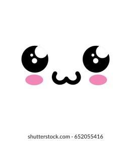 kawaii cartoon face