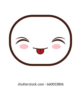 kawaii cartoon face