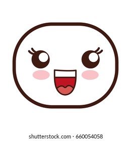 kawaii cartoon face