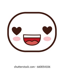 kawaii cartoon face