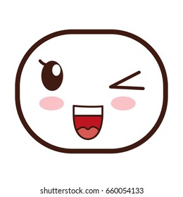 kawaii cartoon face