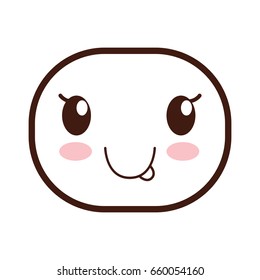 kawaii cartoon face