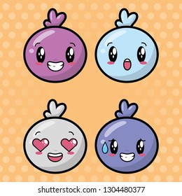 kawaii cartoon faces