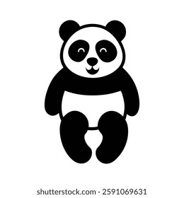 Kawaii Cartoon Panda, Cute Panda Illustration, Adorable Vector Art. Playful Cartoon Panda Illustration, Cute Panda Art for Kids Designs
