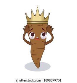Kawaii Cassava Cute Vector Design