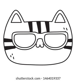 Kawaii of cat cartoon design