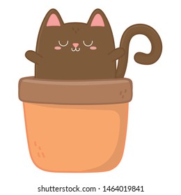 Kawaii of cat cartoon design