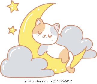 Kawaii cat collection featuring