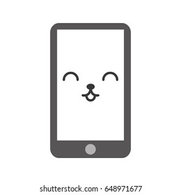 kawaii cellphone cartoon