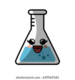 kawaii chemical flask icon