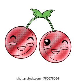 kawaii cherries icon
