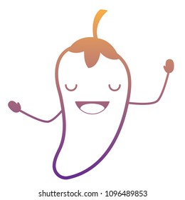 Kawaii chili icon 
