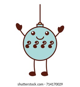 kawaii christmas ball hanging decoration celebration