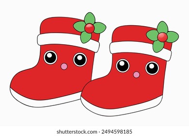 Kawaii Christmas Boots: Festive Cozy Footwear