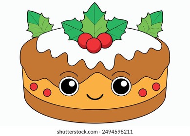 Kawaii Christmas Cake: Delightful Festive Treat