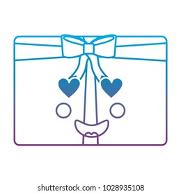 kawaii christmas gift box ornament with bow
