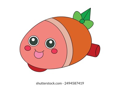 Kawaii Christmas Ham Delight art