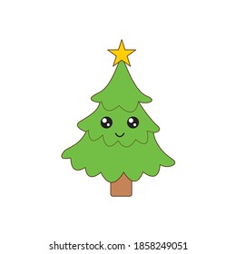 kawaii christmas illustrations are kawaii designs that can be used in various mockups
