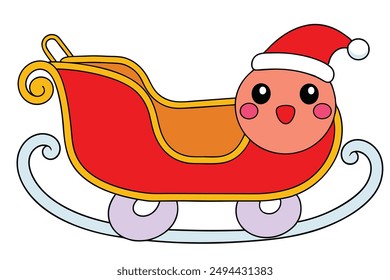 Kawaii Christmas Sleigh Ride Delight