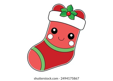 Kawaii Christmas Stocking - Adorable and Cute Holiday Design