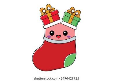 Kawaii Christmas Stocking - Adorable and Cute Holiday Design