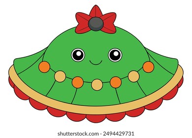 Kawaii Christmas Tree Skirt - Adorable and Cute Holiday Design