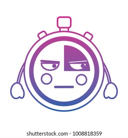 kawaii chronometer speed timer cartoon character