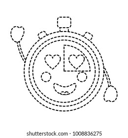 kawaii chronometer speed timer cartoon character