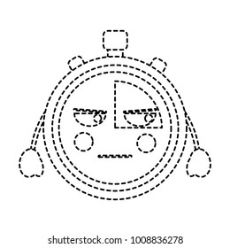 kawaii chronometer speed timer cartoon character