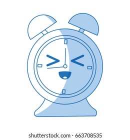 kawaii clock alarm time school icon