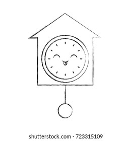 kawaii clock pendulum decoration office