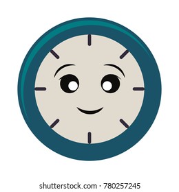 kawaii clock  vector illustration