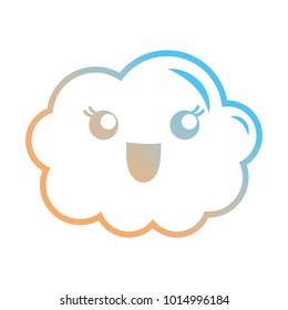 kawaii cloud icon