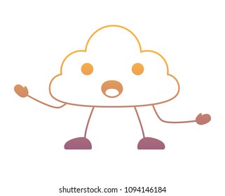 kawaii cloud icon