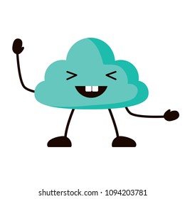 kawaii cloud icon