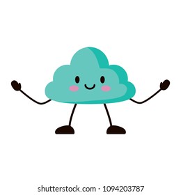 kawaii cloud icon