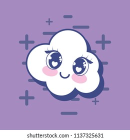 kawaii cloud icon