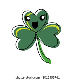 kawaii clover icon