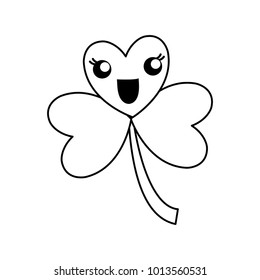 kawaii clover icon