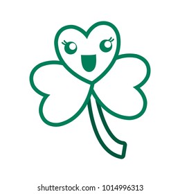 kawaii clover icon