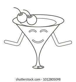 Kawaii cocktail drink 